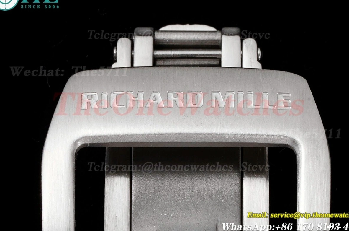 White Blue Rubber With Clone Strap Dial Transparent Skeleton RMSF RM35-01 RMUL2 0127